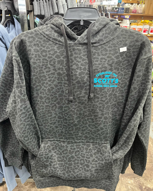 Black Leopard Adult hoodie